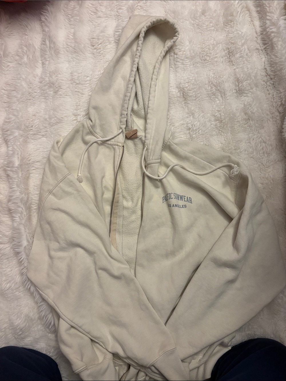 Pacific Sunwear Off-White Pullover Hoodie